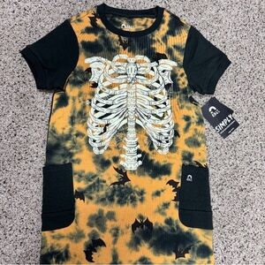 Rags to Raches "Skelly" Halloween pocket dress